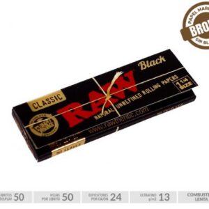 Raw Classic Black Regular (70mm) 2500 hojas