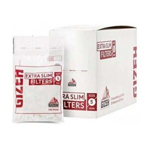3000 Filtri Gizeh Extra Slim Incartati - 5x15mm (20 buste da 150 pezzi)